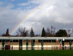 School at the end of the rainbow (photo by the author)